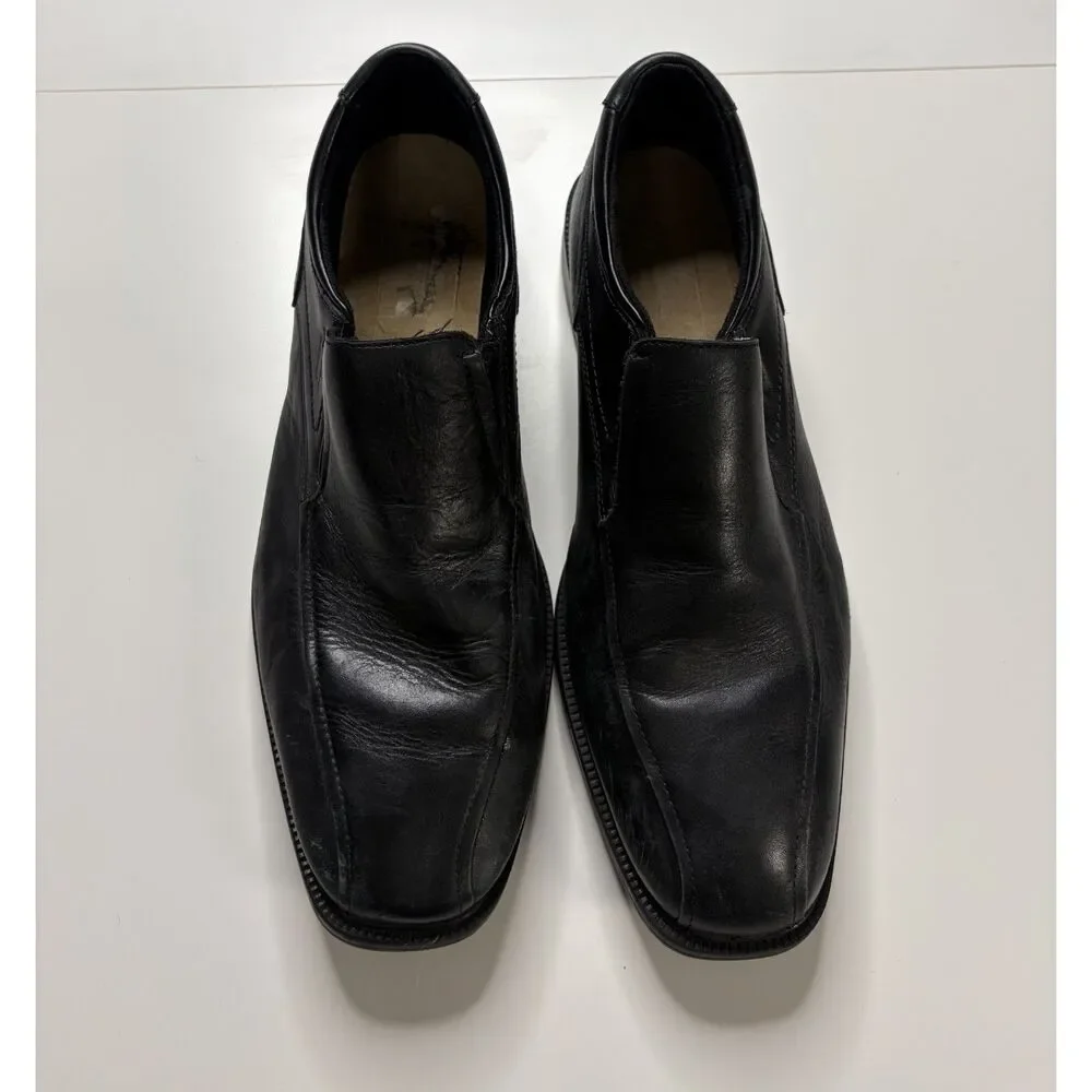 Adidas Black Thrashed Dress Shoe Hydrosheild Leather Upper Men's 11.5